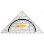 Geo-Zeichendreieck, Hypotenuse 80 cm, Beschriftung in schwarz 